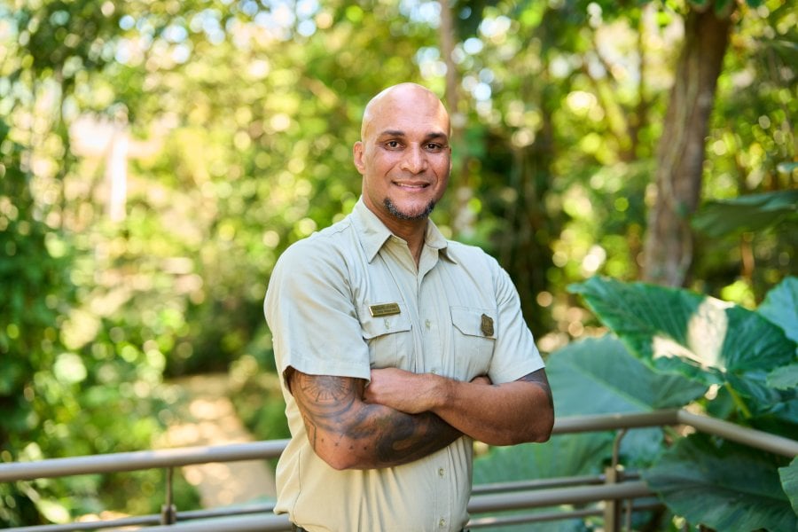 Keenan Adams in El Yunque.