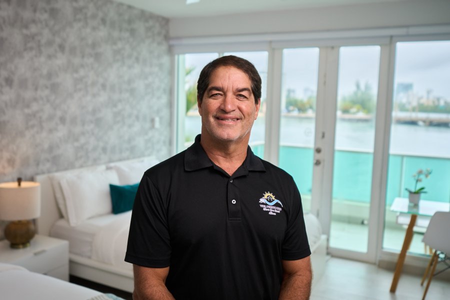 Short term rental owner René Acosta.