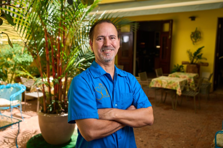 Eddie Ramirez, owner of Casa Sol Bed and Breakfast in Old San Juan