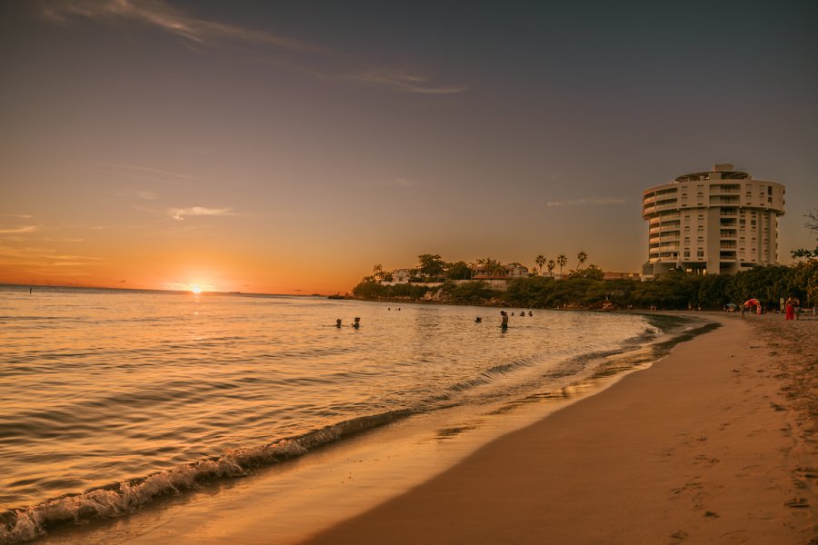 A landscape image of one of Puerto Rico's many beaches