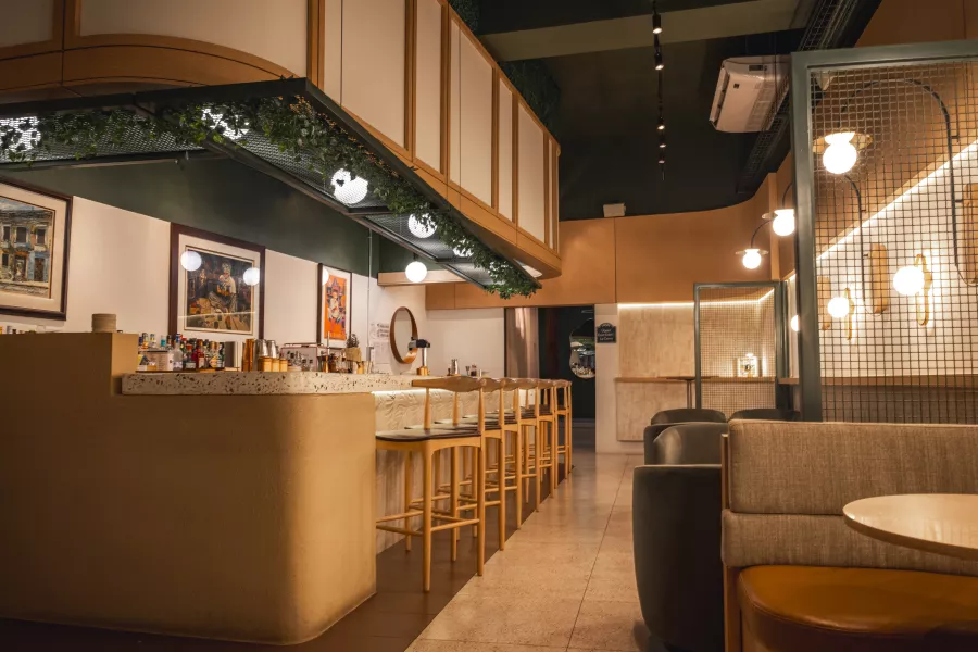 Identidad Cocktail Bar inside view.