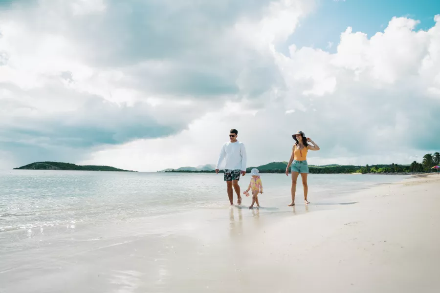 Family beach day 