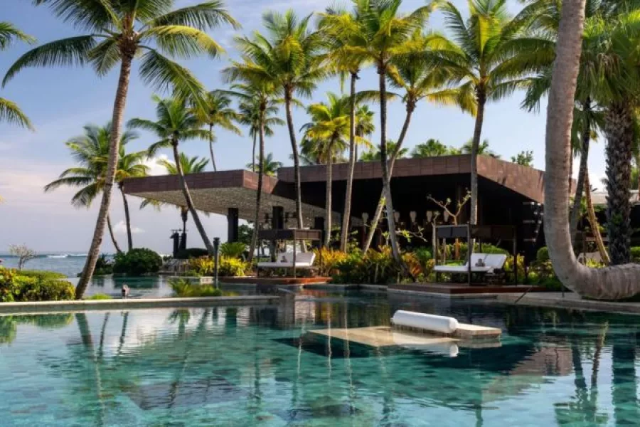 Dorado Beach poolside view.