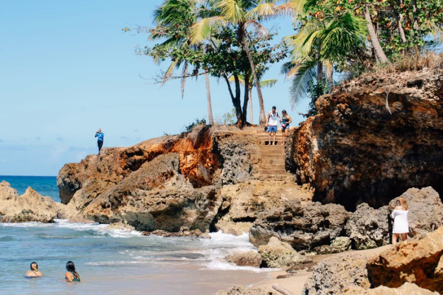 Peña Blanca Beach, a hidden calm beach in Puerto Rico’s northwest coast.