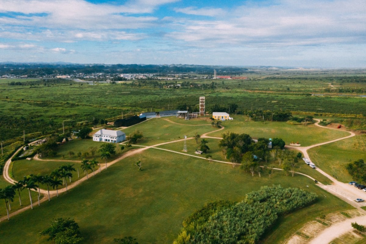 Aerial view of Hacienda La Esperanza.