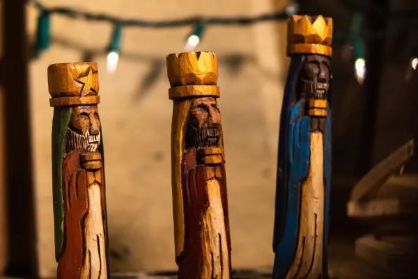 Wooden carving for Three King's Day