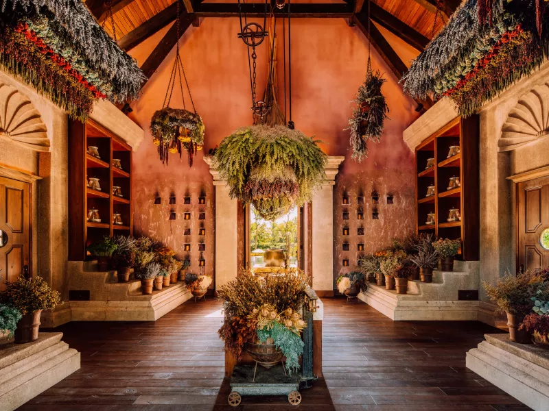 Interior view of spa botanico at Dorado Beach Resort, a Ritz-Carlton Reserve. 