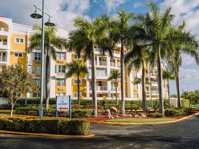 Outside view of the Aquarious Vacation Club