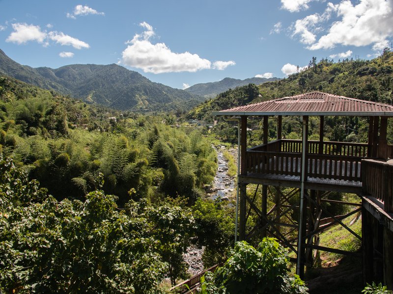 Paisaje exuberante de Puerto Rico