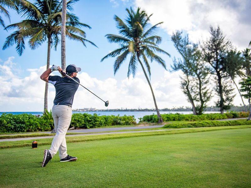 Golfing at Dorado beach resort