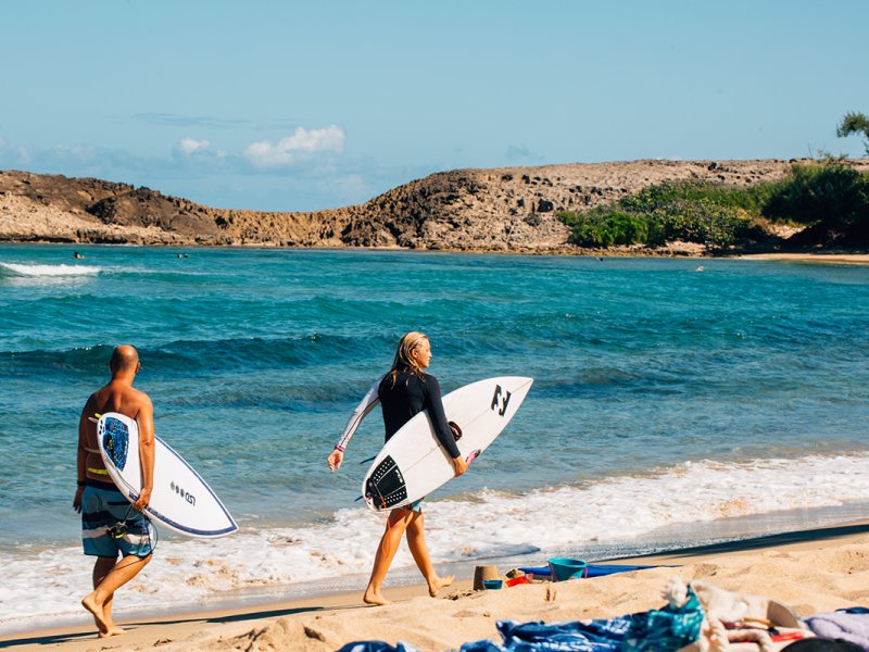 Surfing at Jobos in Isabela