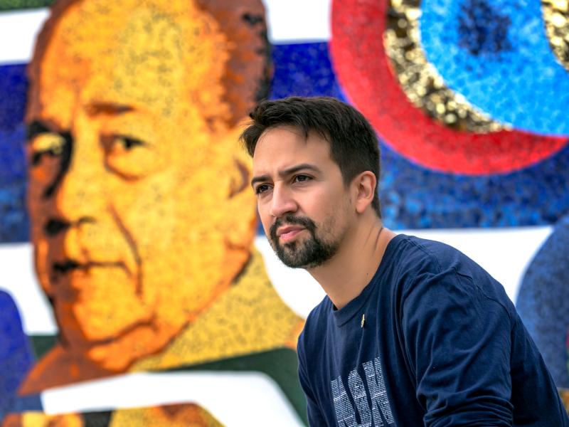 Lin Manuel at La Placita de Guisin