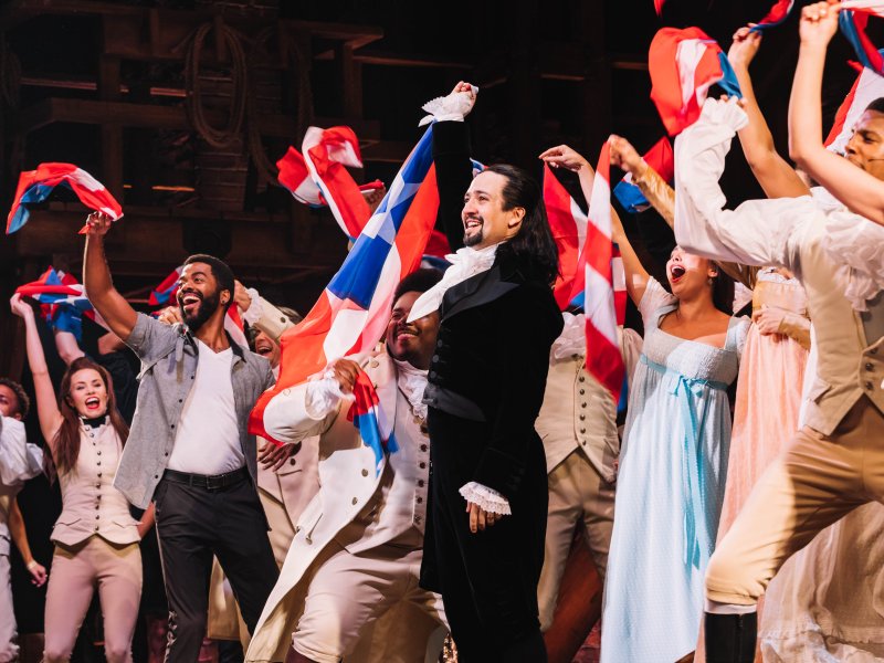 Lin-Manuel Miranda on the closing night of Hamilton in Puerto Rico