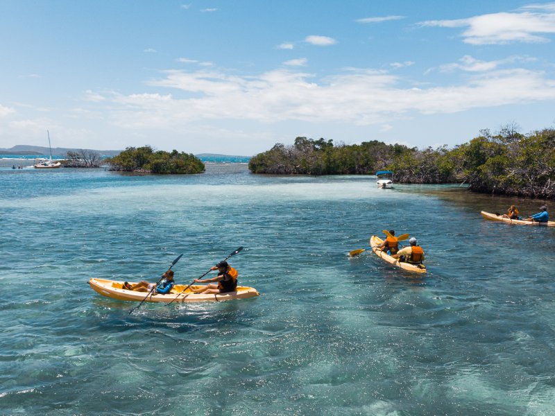 Kayaking at La Parguera in Lajas.