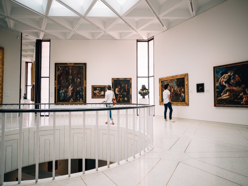Inside view of the Ponce Museum of Art.
