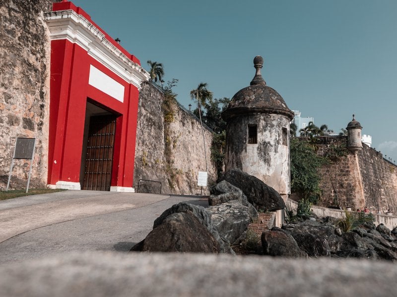 Historic San Juan Gate, the original entrance to Old San Juan, Puerto Rico’s walled city.