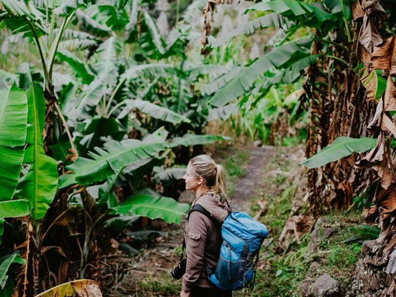 A woman sets off to volunteer with World Central Kitchen in the mountains of Puerto Rico. 