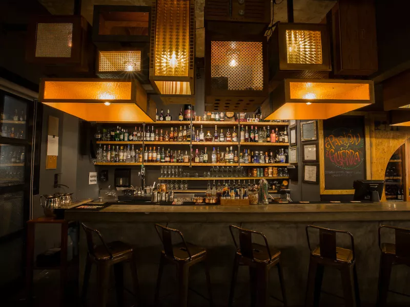 Interior shot of Cocina Abierta, a top San Juan restaurant known for its innovative take on Puerto Rican cuisine.