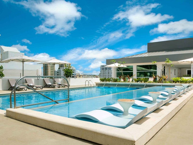 The rooftop pool at the AC Hotel by Marriott San Juan Condado