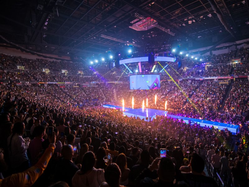 An event taking place at the Coliseo de Puerto Rico