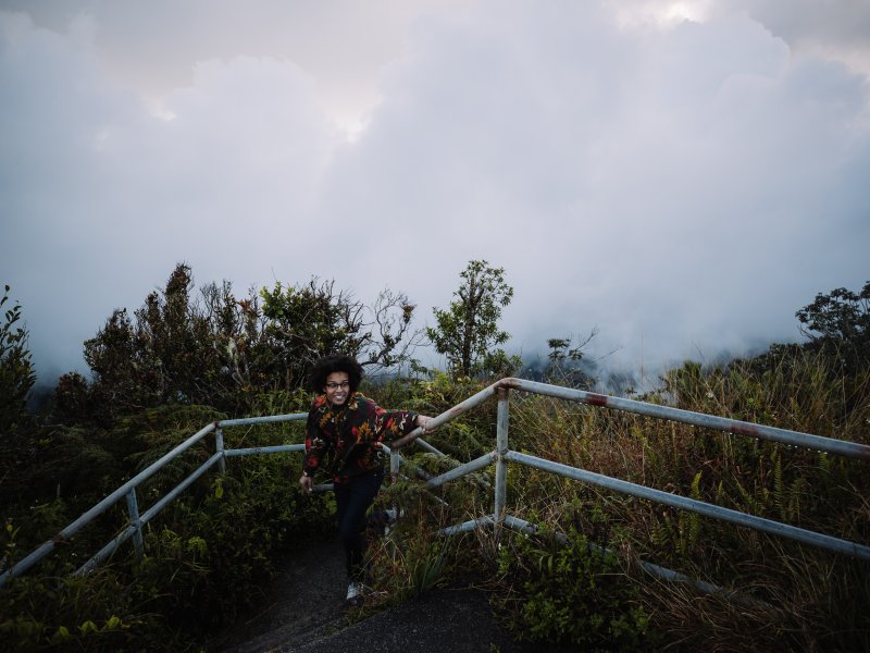 Las resplandecientes vistas a las montañas de Puerto Rico.