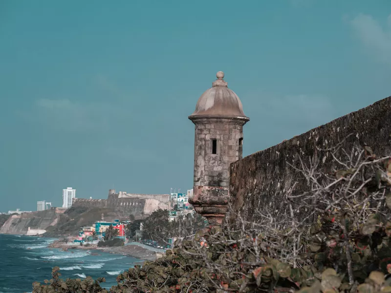 Castillo San Felipe del Morro in Old San Juan, Puerto Rico, a 16th-century fortress and top historic site
