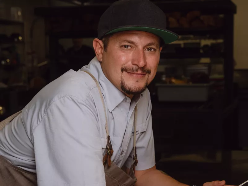 Foto horizontal del Chef René Marichal.