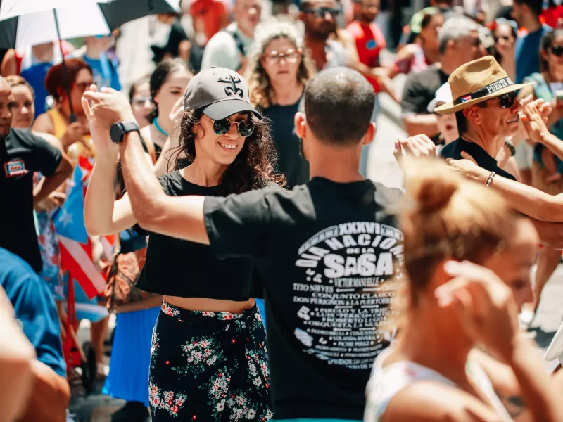 Couple Dancing in the streets 
