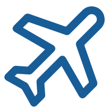 Airplane icon.