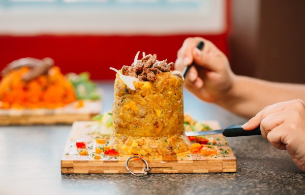 House specialty arroz mamposteao at Mampostéalo Steakhouse & K’ffee