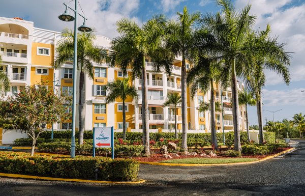 Outside view of the Aquarious Vacation Club