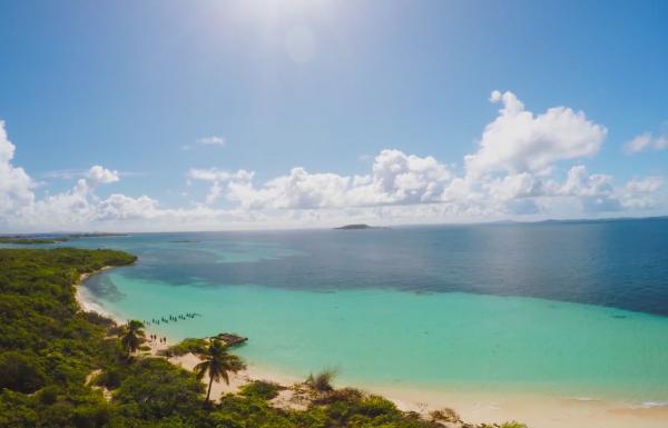 The turquoise waters of Icacos Island, off the coast of Fajardo.