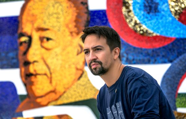 Lin Manuel at La Placita de Guisin