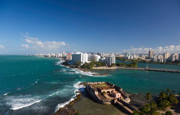 Condado view from Old San Juan