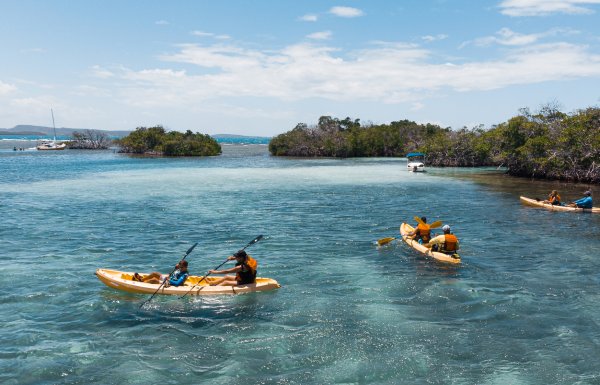 Kayaking at La Parguera in Lajas.