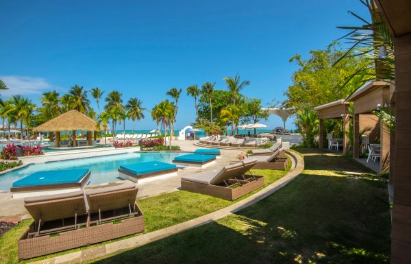 Pool area at the Fairmont El San Juan Hotel