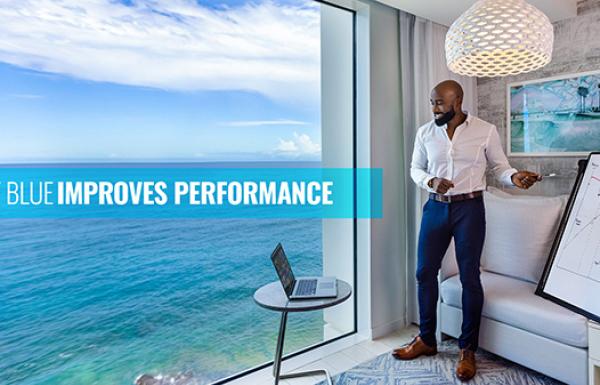 Working remote with an ocean view from Puerto Rico.