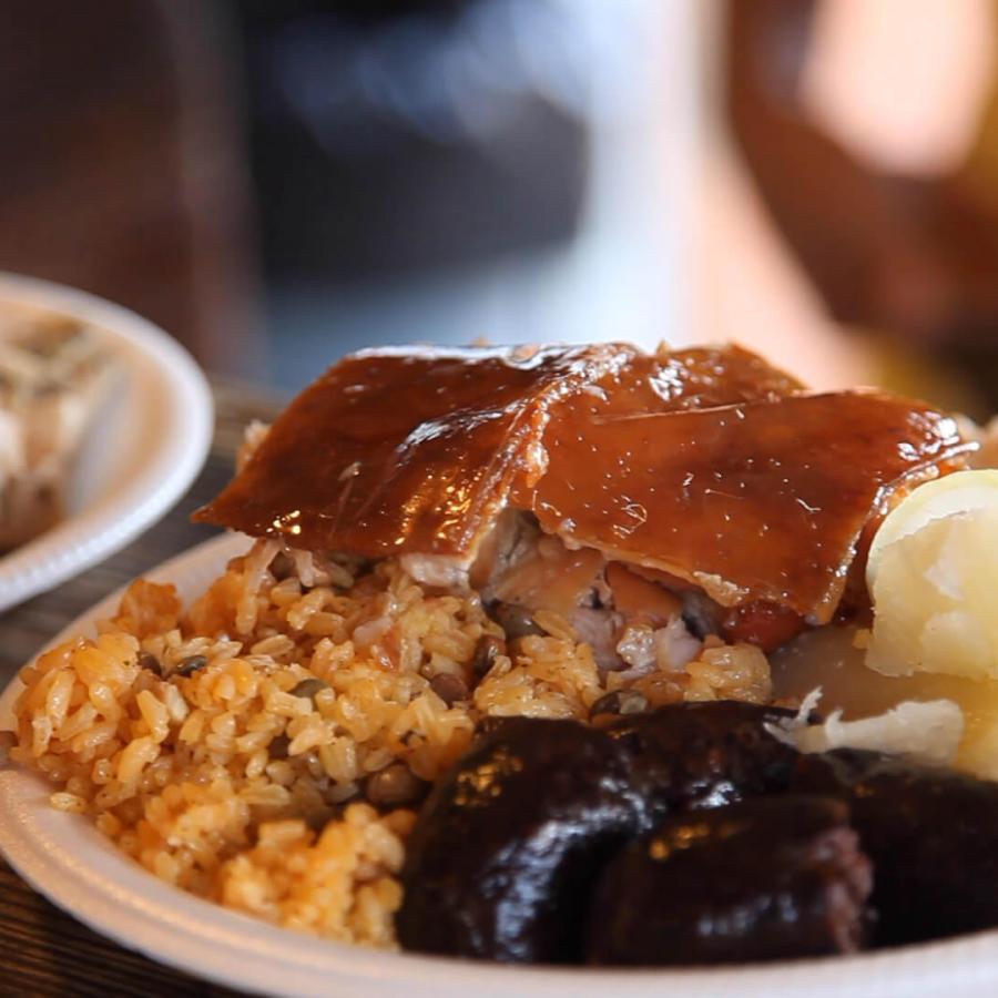 Guavate, part of the town of Cayey in the center of the island, is well known for its lechoneras, outdoor eateries specializing in slow-roasted pork. 