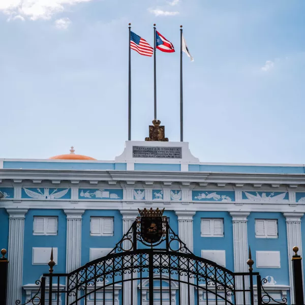 La Fortaleza, the governor’s residence and a UNESCO World Heritage Site in Old San Juan, Puerto Rico.
