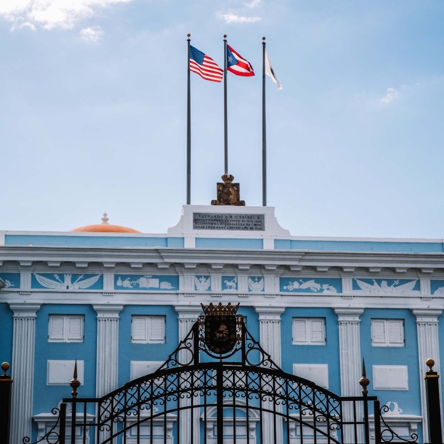 La Fortaleza, the governor’s residence and a UNESCO World Heritage Site in Old San Juan, Puerto Rico.