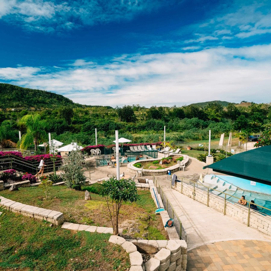 Coamo's beautiful and popular hot springs.