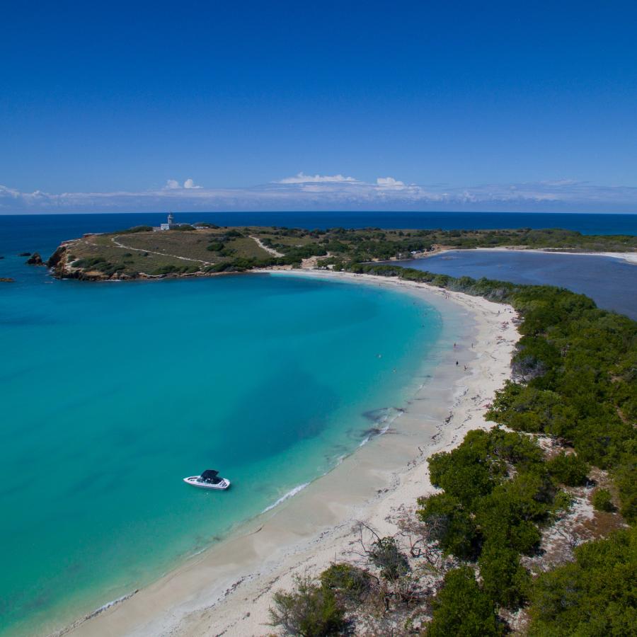 Playa Sucia, a beautiful beach at Cabo Rojo in Puerto Rico.