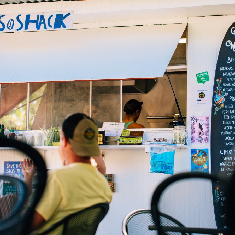 Fresh beachside eats at Jack's Shack in Rincón.