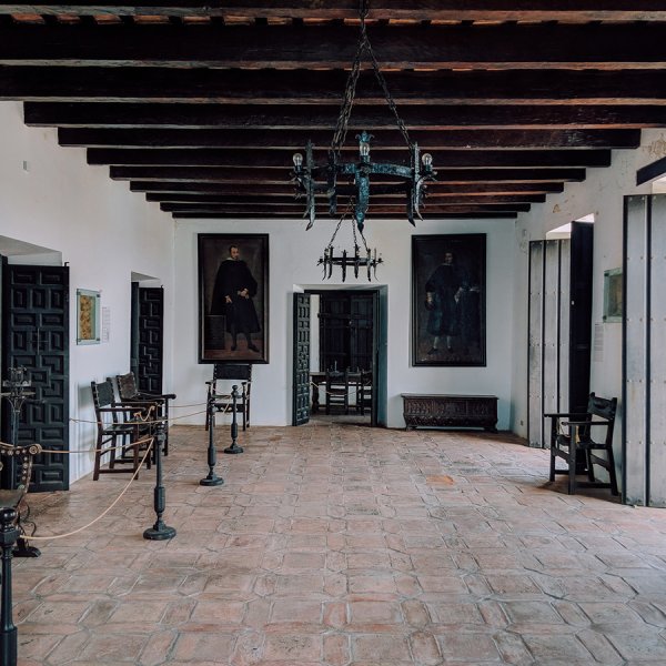 Interior of Casa Blanca Museum, former home of Ponce de León and colonial residence in Old San Juan.