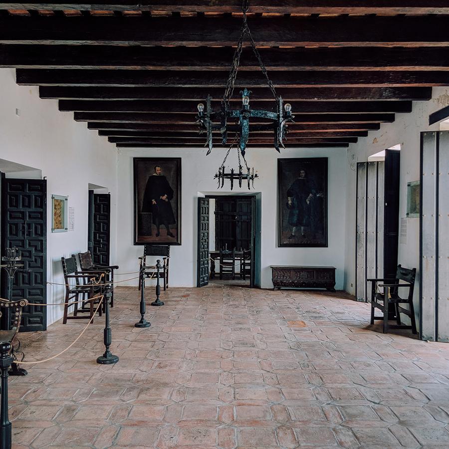 Inside view of the Casa Blanca Museum in Old San Juan.