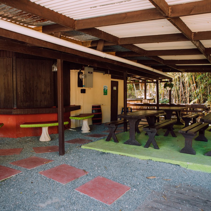 The interior of Las Tortugas in Utuado
