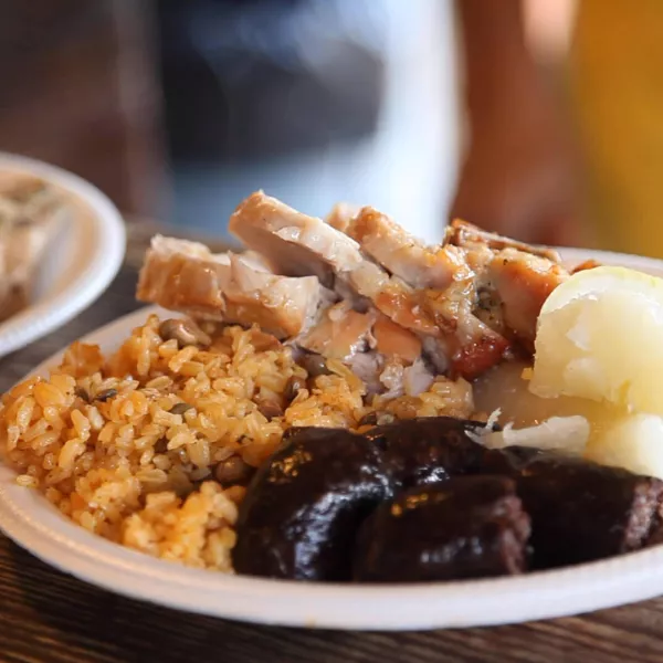 Guavate is famous for its Ruta de Lechon, a windy strip of cafeteria-style restaurants and kiosks that serve up loads of Puerto Rican roasted pork.