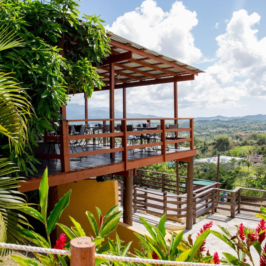 Panorámica de Juncos desde el Restaurante Casaju.