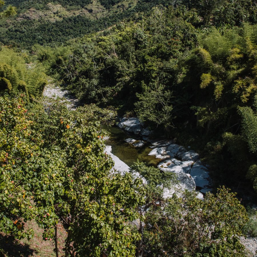 Vista aérea de las montañas de Jayuya.