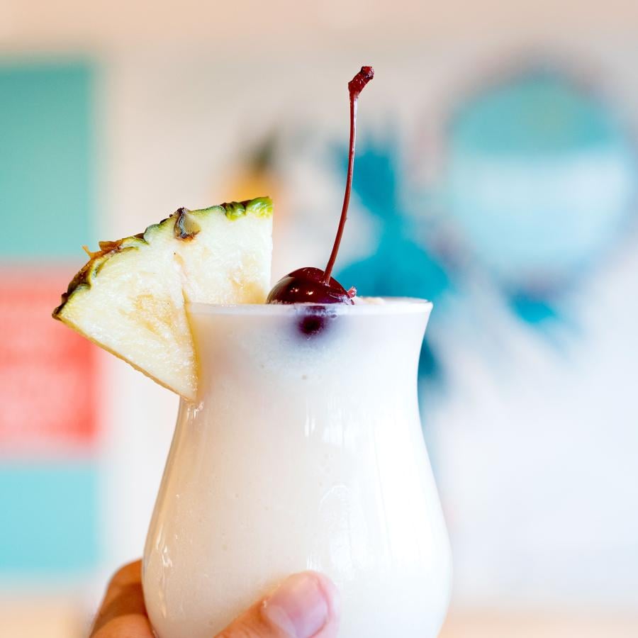 Pina Colada at the Caribe Hilton Hotel